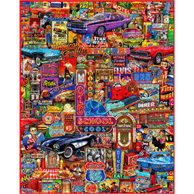 White Mountain 1000 piece puzzle pieces designed for easy handling and steady progress