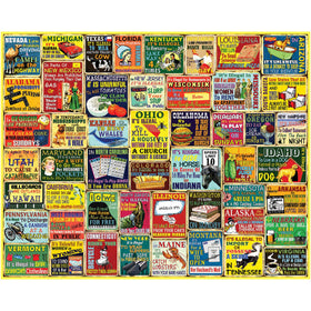White Mountain puzzle image shows the crazy state laws collage for a fun trivia night