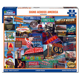White Mountain Doug Banks signs collage – celebrate travel nostalgia