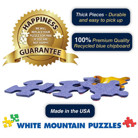 White Mountain happiness guarantee puzzle ensures a replacement if not fully satisfied