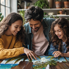 White Mountain Made in USA puzzle with Happiness Guarantee.