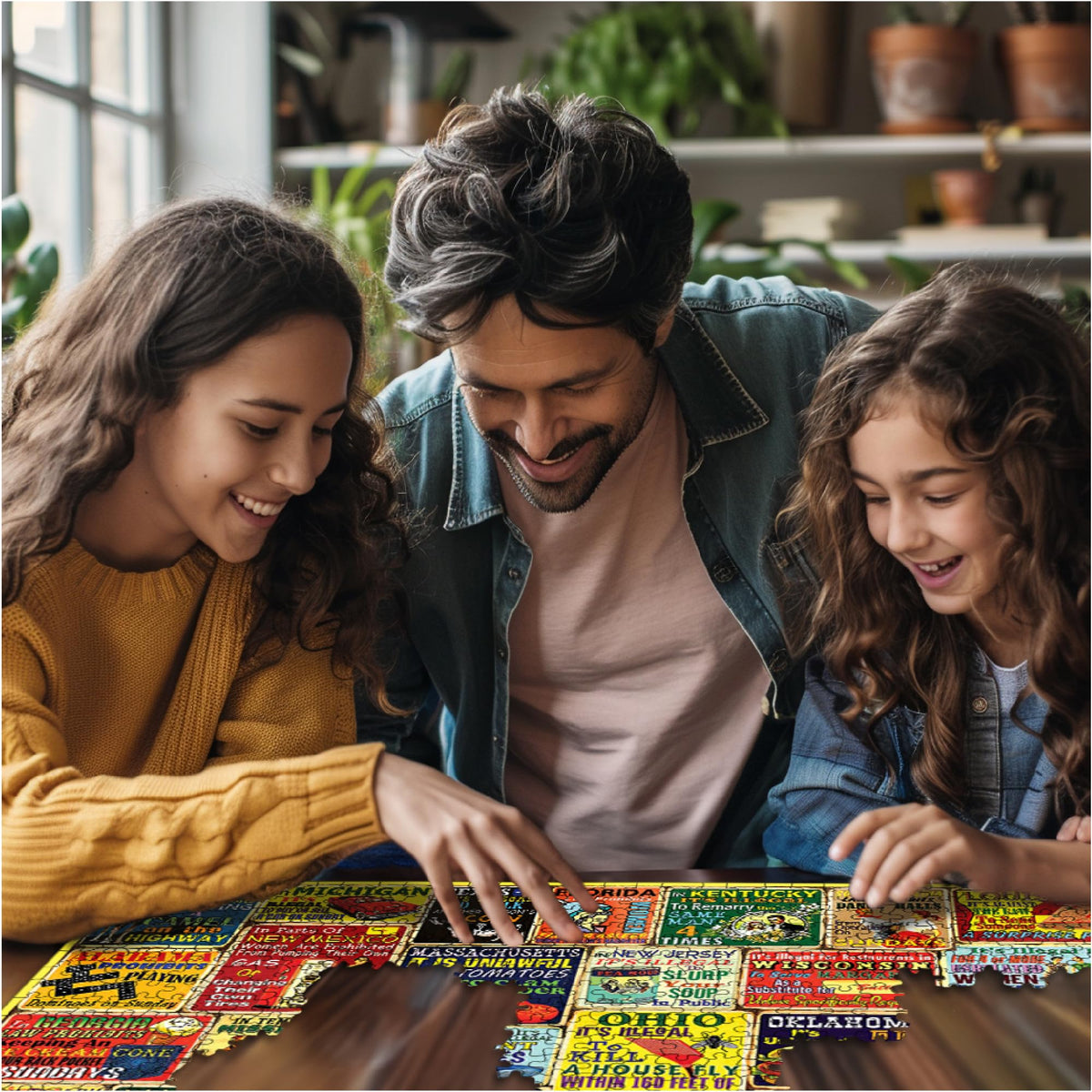 White Mountain made-in-usa puzzle with quality cuts ensures a snug fit
