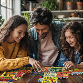 White Mountain made-in-usa puzzle with quality cuts ensures a snug fit