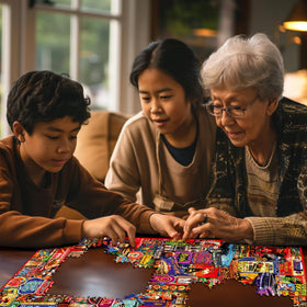 White Mountain made in USA puzzle craftsmanship with precise cuts for a satisfying fit