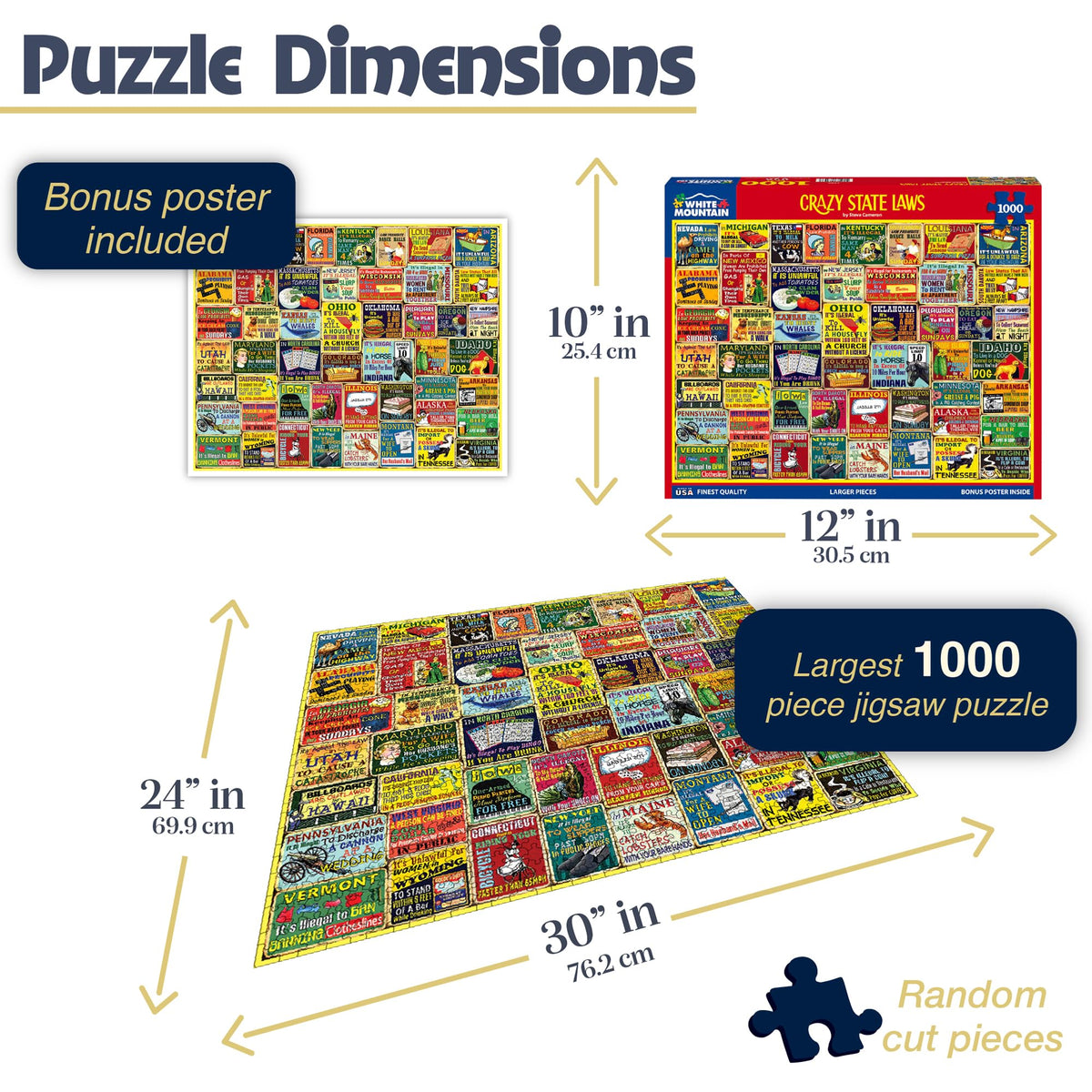 White Mountain Steve Cameron design puzzle promotes engaging artwork for puzzle enthusiasts