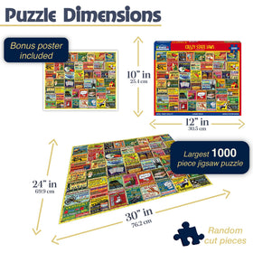 White Mountain Steve Cameron design puzzle promotes engaging artwork for puzzle enthusiasts