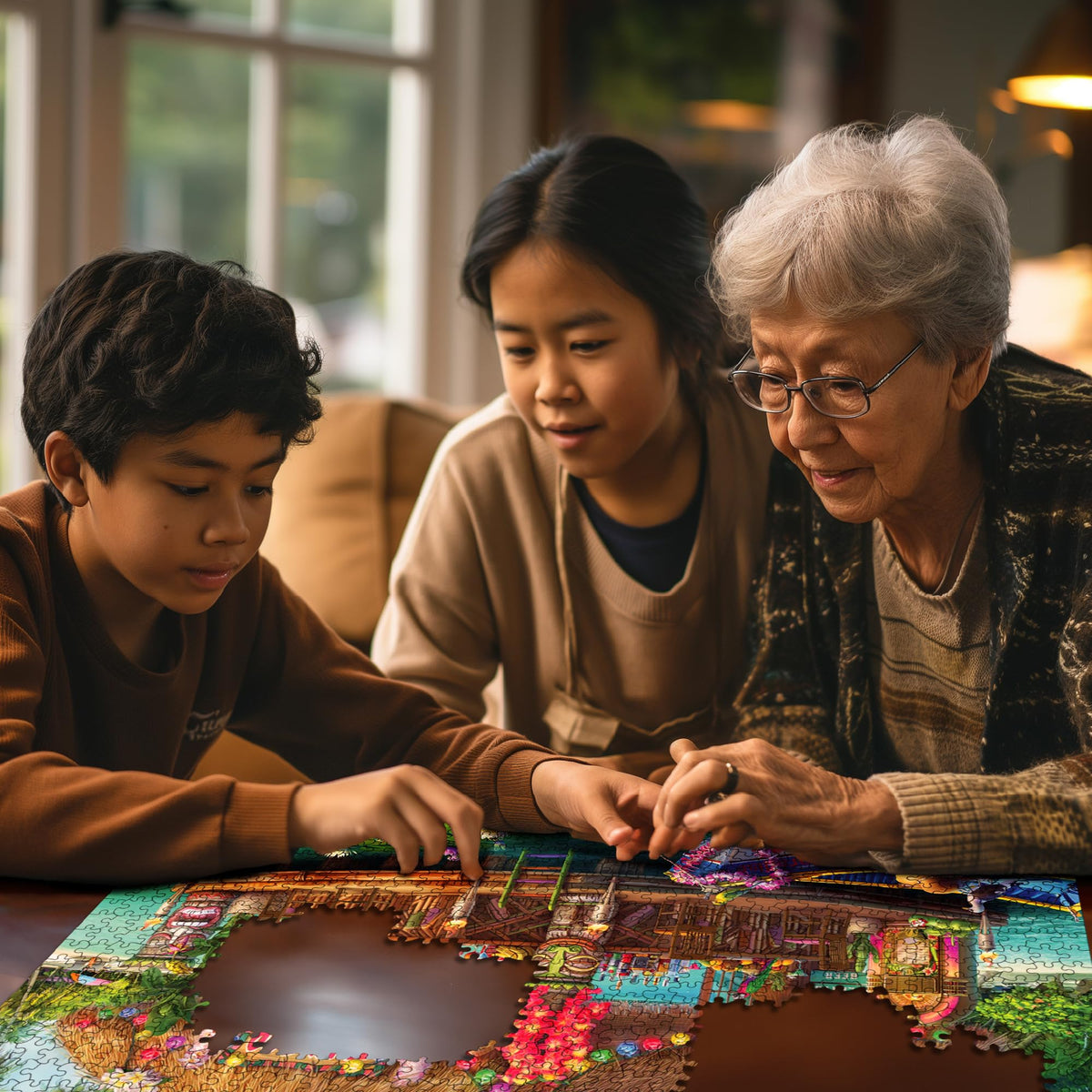 White Mountain USA-made puzzle quality with precision cuts and fit.