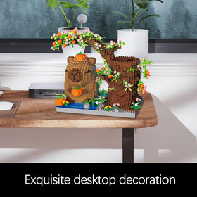 WHIZGO Capybara blocks with trees and flowers for colorful home décor and play