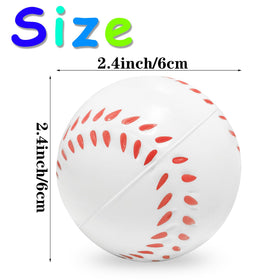 Whkvnng baseball stress ball squeeze action shows squishy foam feel