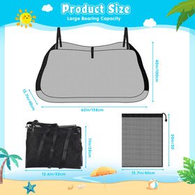 Whmayai pool storage bag extended size highlights extra capacity for larger items