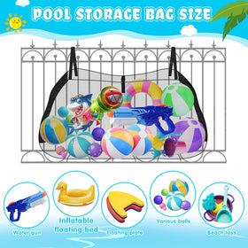 Whmayai pool storage bag folded for compact storage when not in use