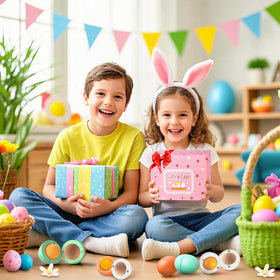 WHOHOLL wooden eggs with magnetic yolk for realistic cracking play