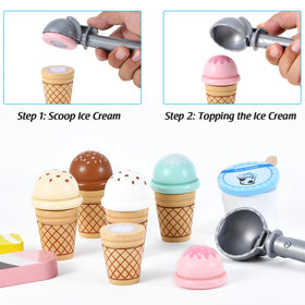 WHOHOLL cups and spoons encourage cooperative serving and role-play.