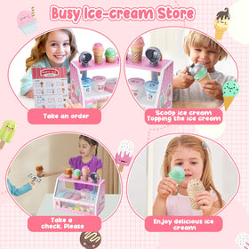 WHOHOLL wooden scoops help little hands scoop with imagination.