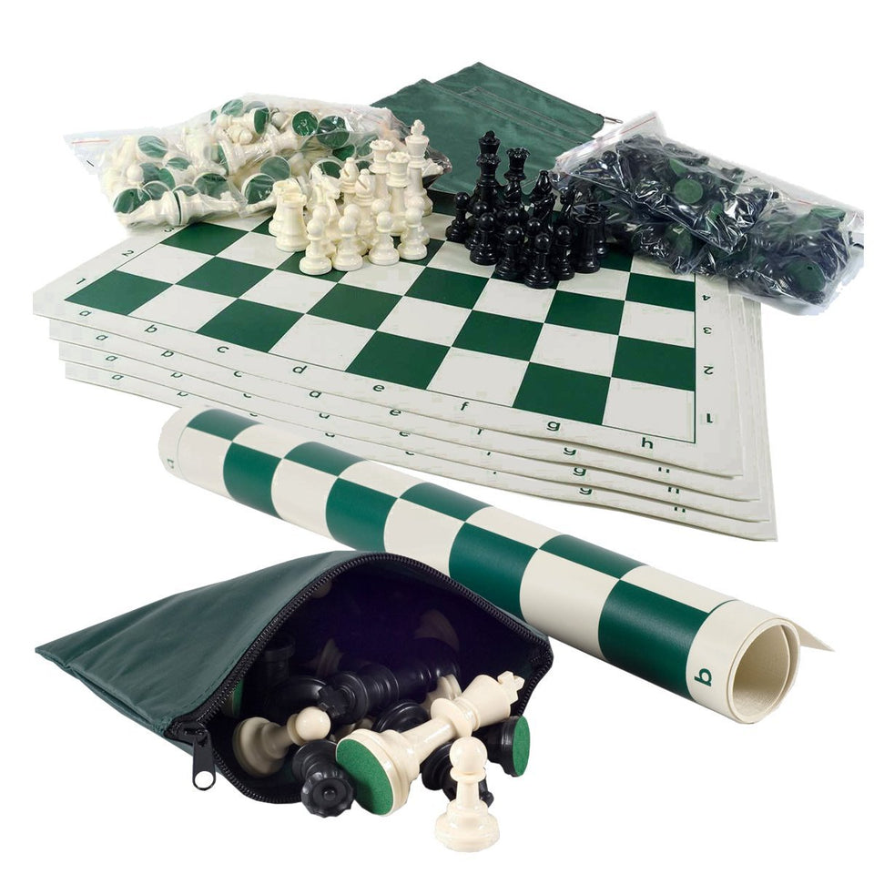 Wholesale Chess Basic Club Sets: pieces with 3.75-inch king for classroom play