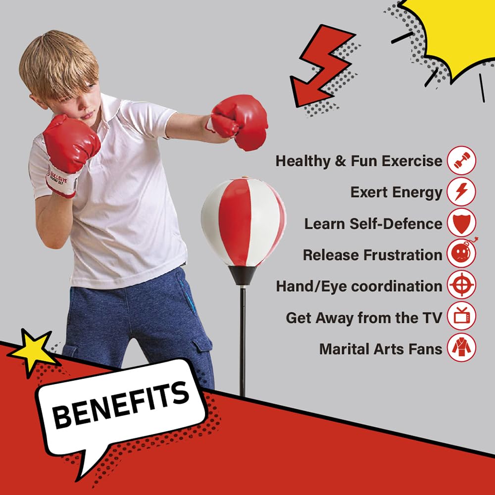 Whoobli boxing gloves for kids, easy fit for energetic boxing sessions