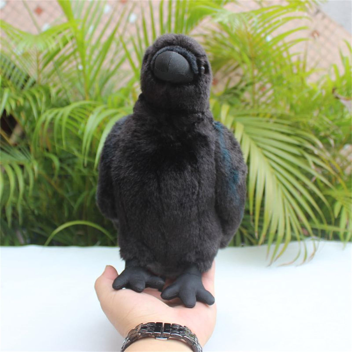Whrigud Crow Plush with Halloween decor charm for spooky yet cute ambiance