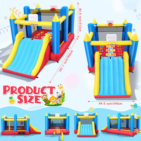 Whubefy Bounce House dart ball set adds interactive games