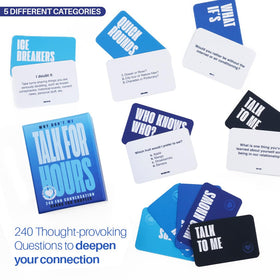 Why Don't We 240 Conversation Starters on sofa invites meaningful bonding