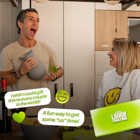 Why Don’t We Laugh Together packaging on shelf makes a thoughtful gift.