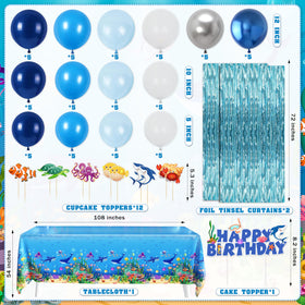 WHYMEO ocean animal garland decor adds lively characters to photo-worthy moments.