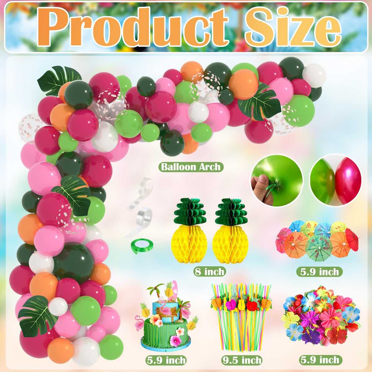 WHYMEO pineapple honeycomb topper for playful centerpieces.