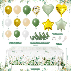 WHYMEO Sage Green Balloon Arch Setup for a stylish focal point.