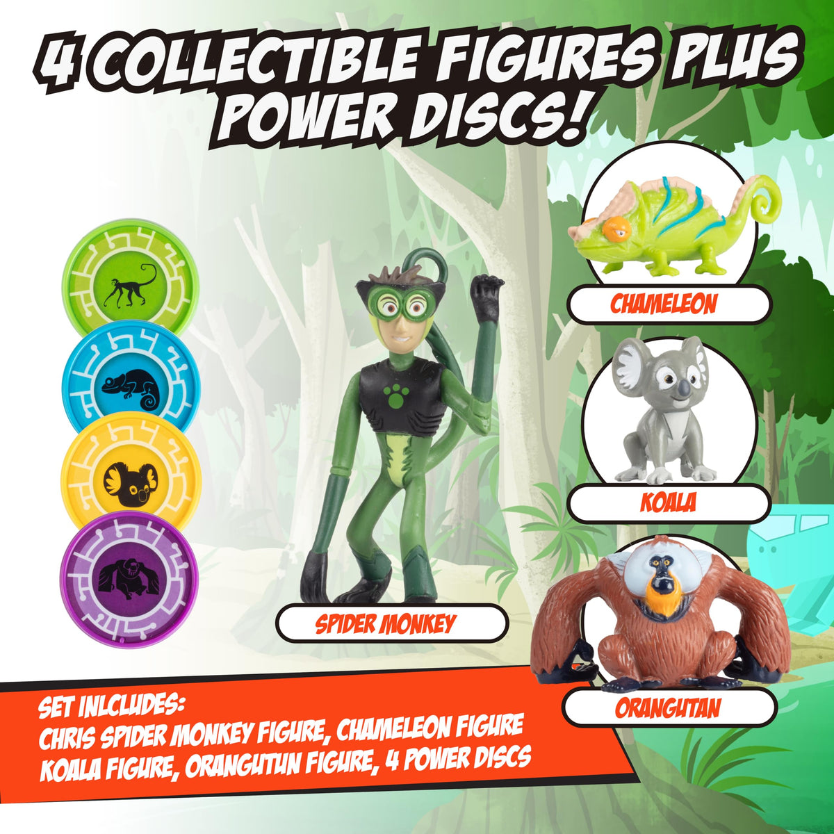 Wicked Cool Toys Chris Kratt action figure for dynamic Wild Kratts adventures