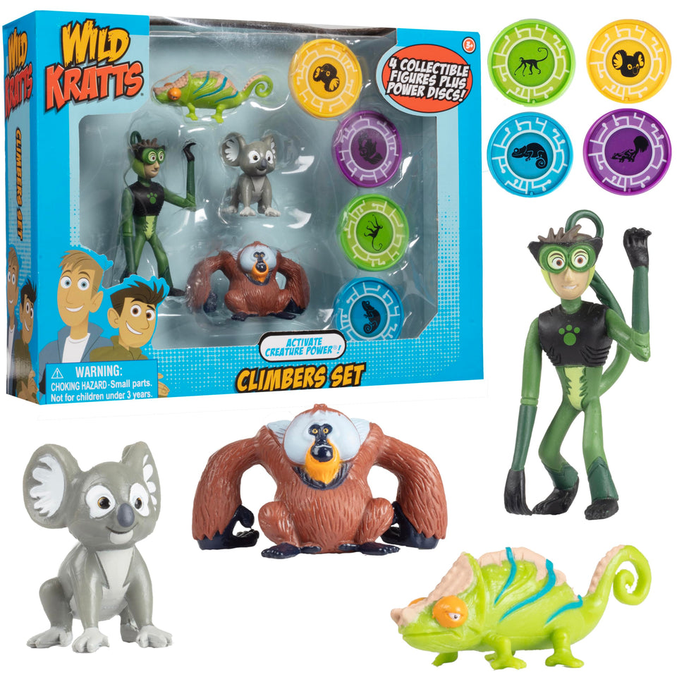 Wicked Cool Toys Wild Kratts climbers collection pack for imaginative play and collection
