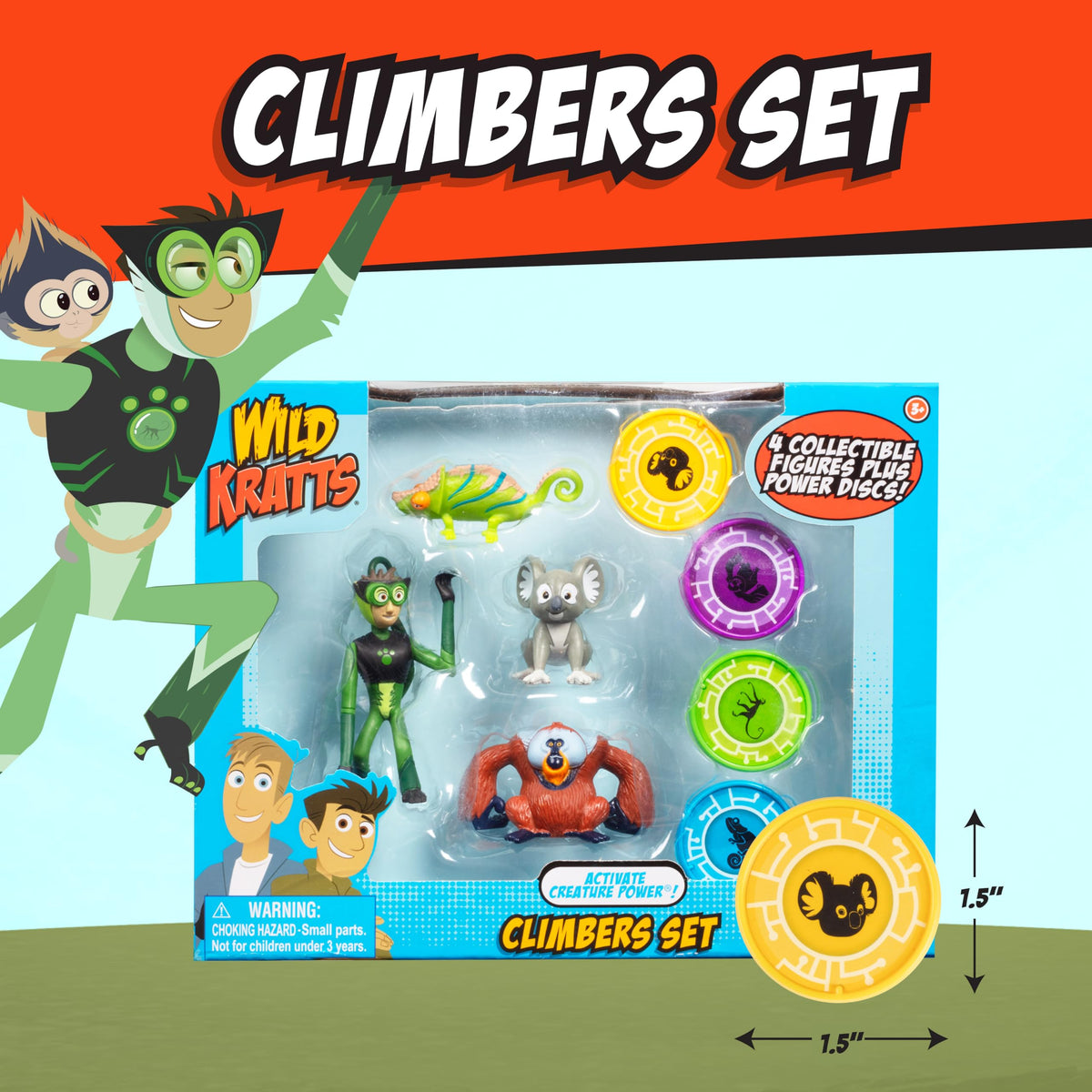 Wicked Cool Toys Wild Kratts creature power disc set promotes interactive learning and storytelling