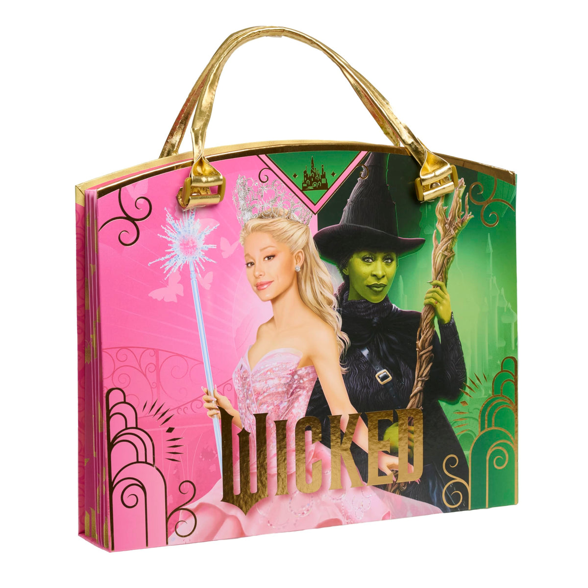 Wicked Crown dress-up activity to customize Elphaba and Glinda