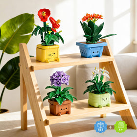 WIDELAND Flower Building Kit: Clivia plant for vibrant, self-made decor.