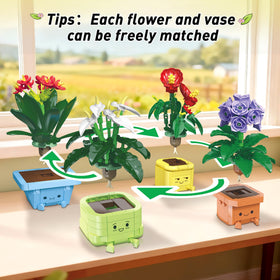 WIDELAND Flower Building Kit: Hosta plant adds calm, elegant accent.