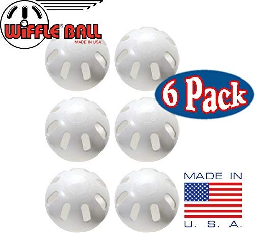 Wiffle plastic safety design emphasizes slow flight for younger players.
