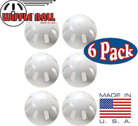 Wiffle plastic safety design emphasizes slow flight for younger players.