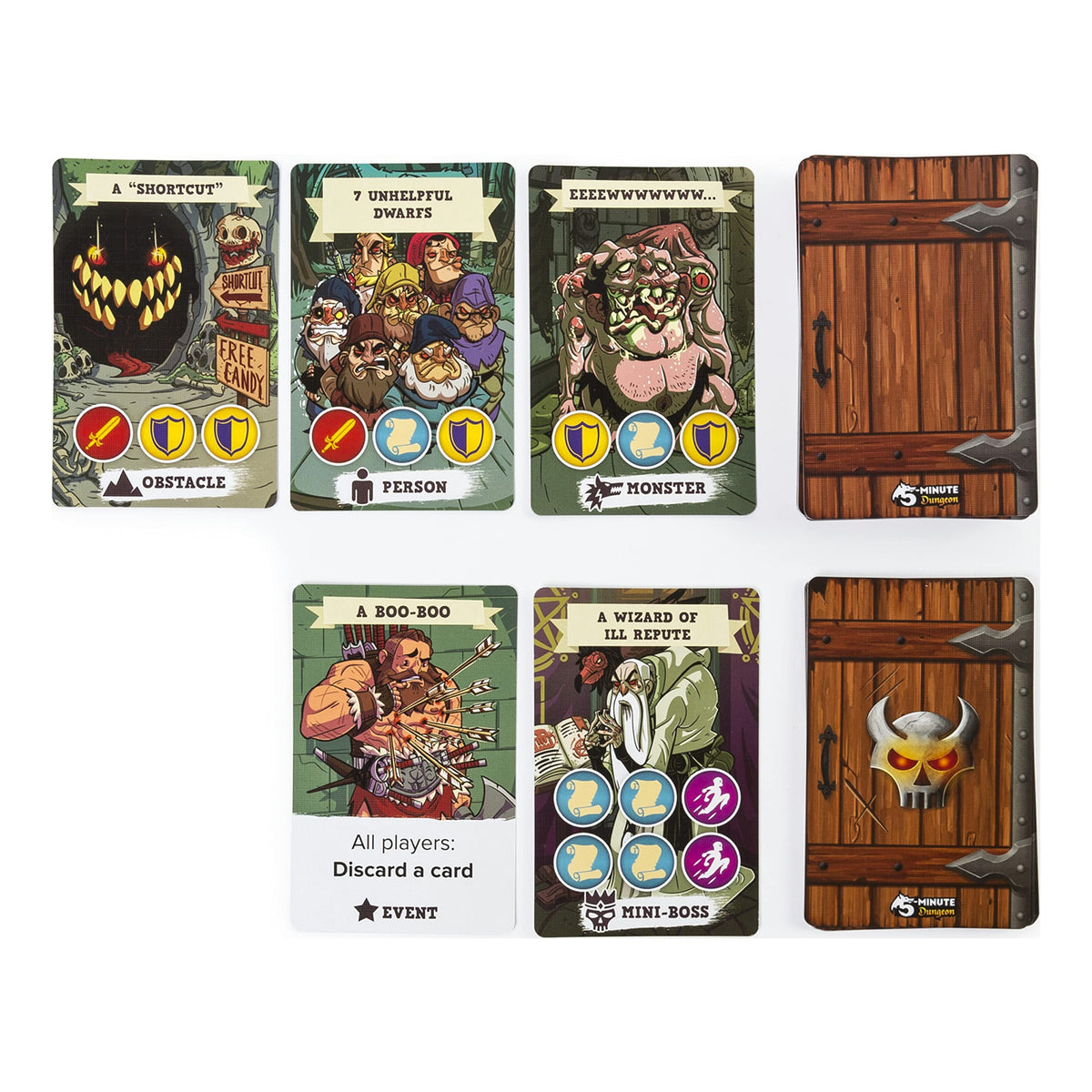 Wiggles 3D boss mats showing six escalating bosses