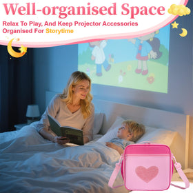 Wigojoy pink bag for home or travel, ready for playtime.