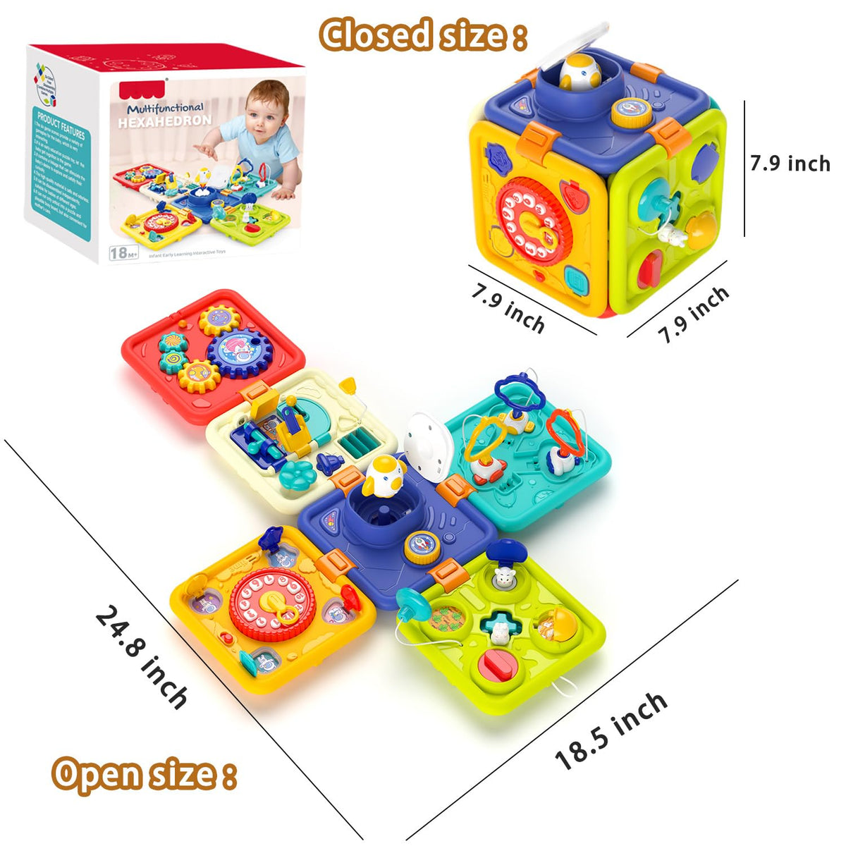WIIBAAHO busy board gift idea: perfect 1-year-old birthday present.