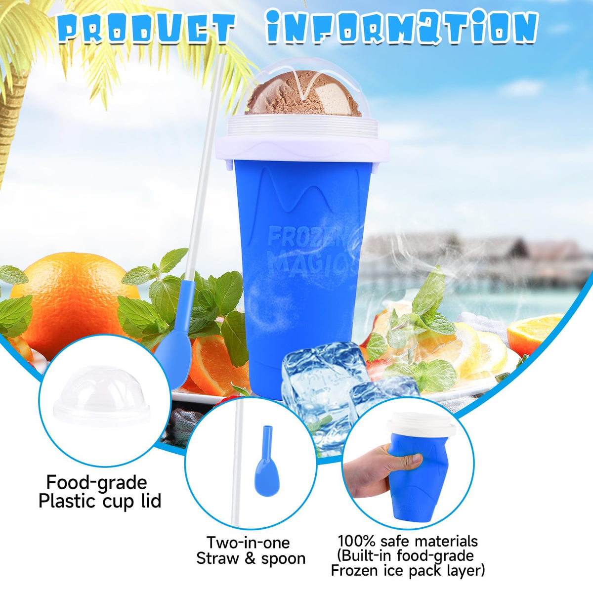 WIILGN DIY Slushie Cup enables juice-to-slush flavor in minutes.
