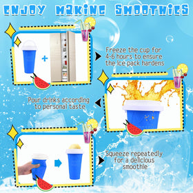 WIILGN Silicone Slushie Maker offers reusable, soft silicone for safe use.