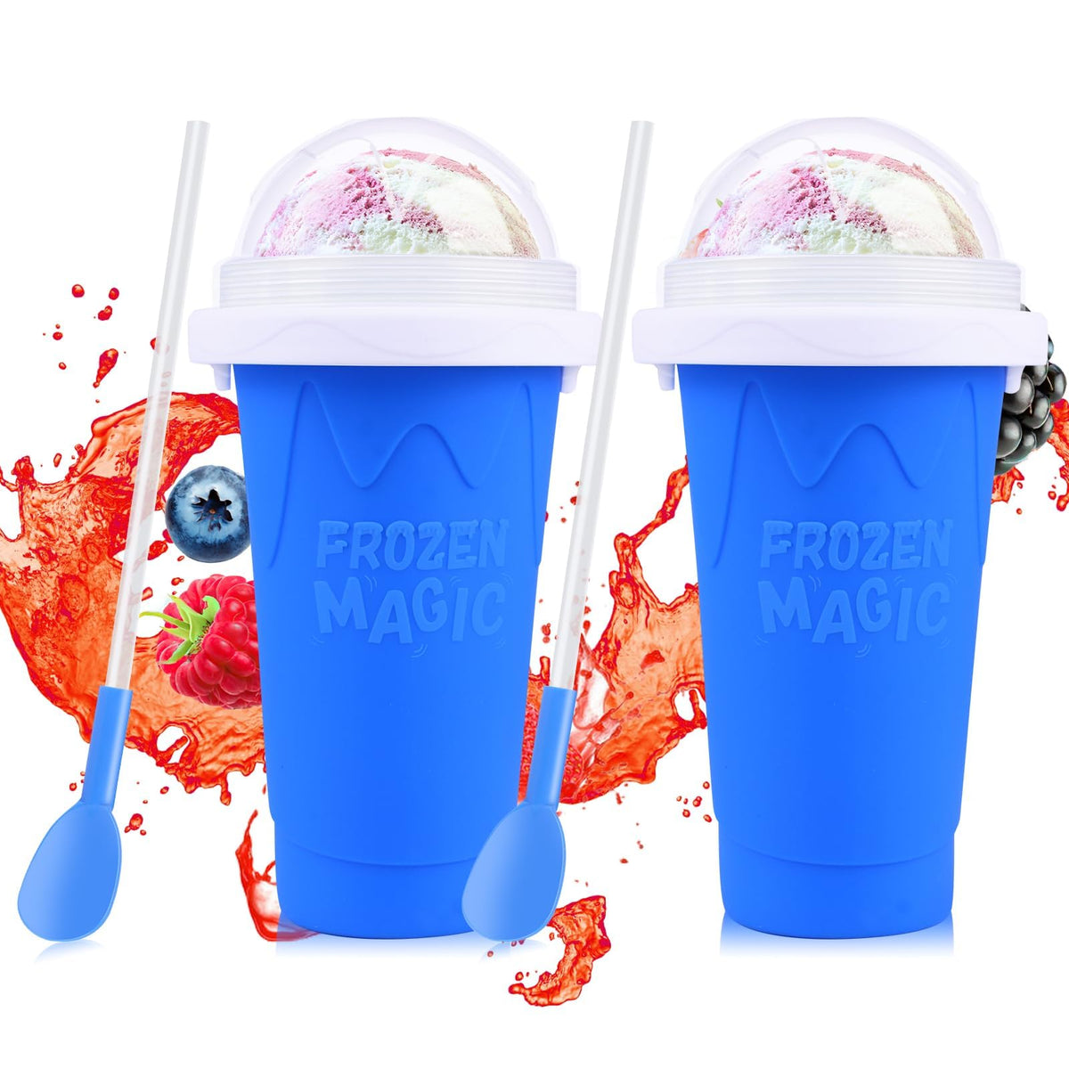 WIILGN Slushie Cup 2 Pack with two cups for quick, mess-free frozen treats at home.