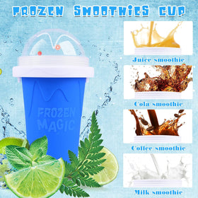 WIILGN Slushie Cup with lid and straw ready for portable, on-the-go cold drinks.