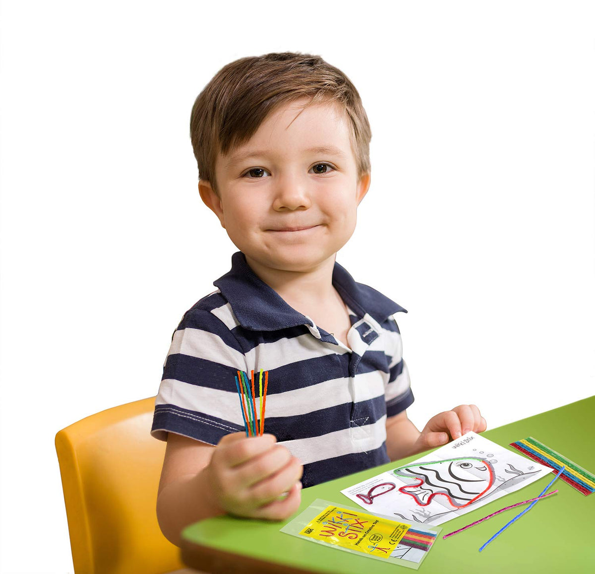 Colorful bilingual packaging supports classroom language learning and party favors.