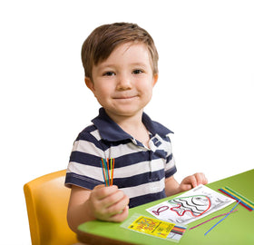 Colorful bilingual packaging supports classroom language learning and party favors.