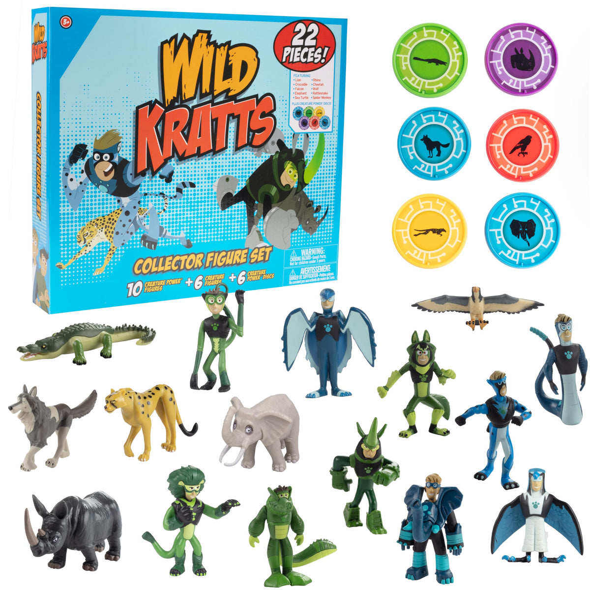 Wild Kratts Chris Kratt figure in Creature Power suit for imaginative play