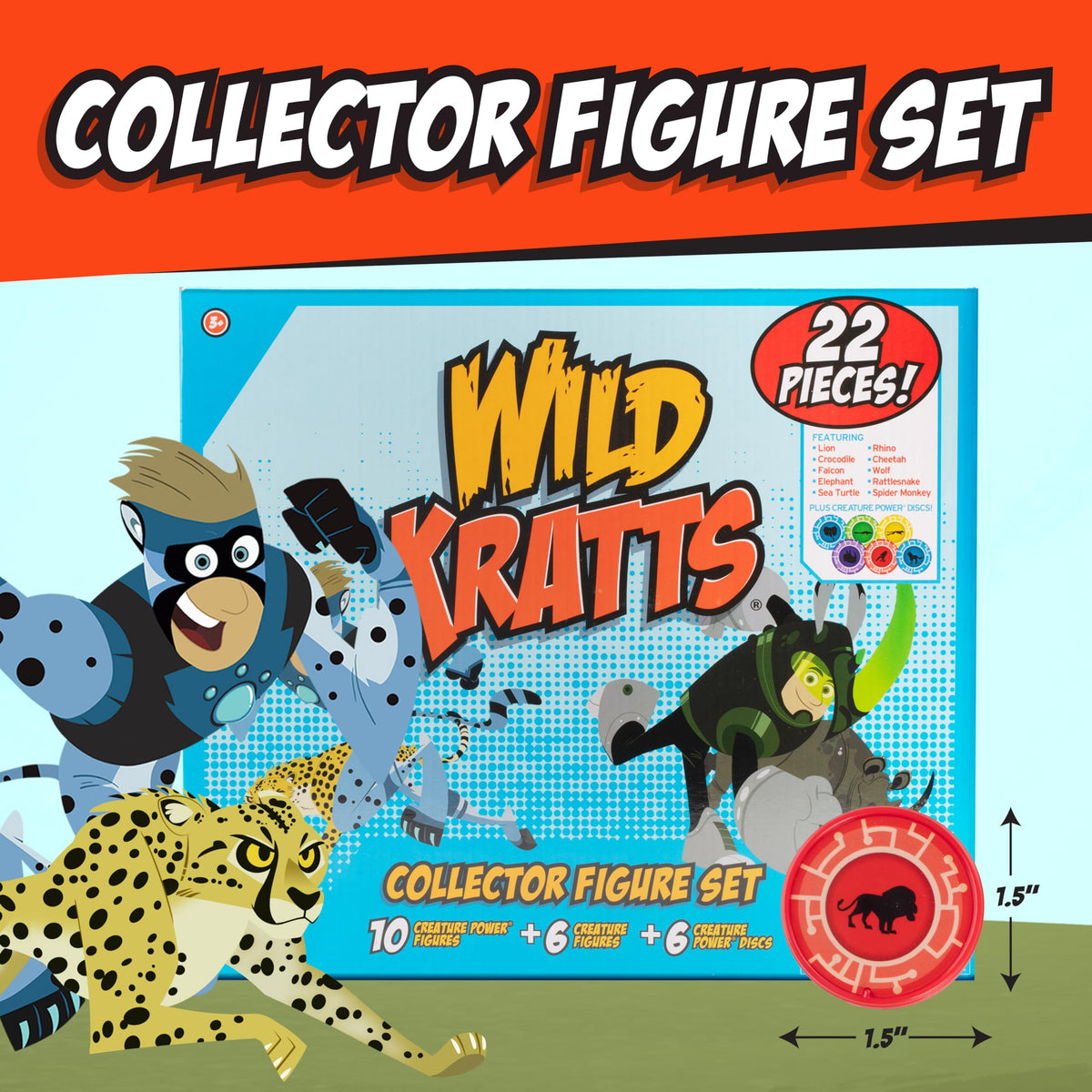 Wild Kratts Martin Kratt figure in Creature Power suit for pretend adventures