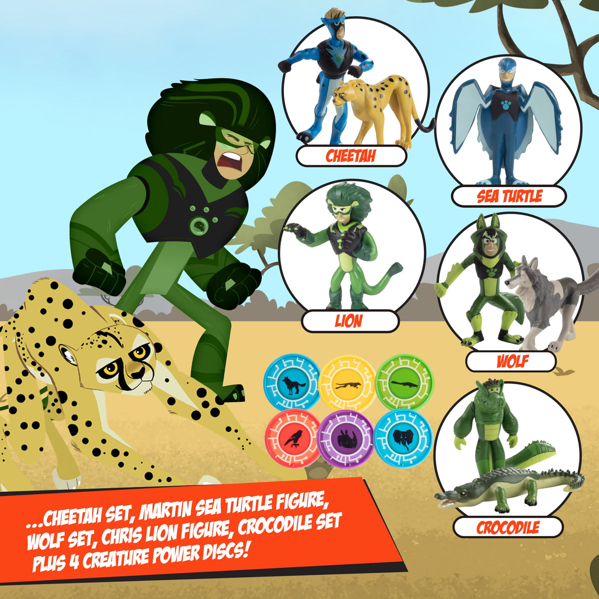 Wild Kratts crocodile Creature Power figurine for action-packed stories