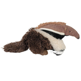 Wild Republic anteater plush with a child, ideal for gifts and cozy reading sessions.