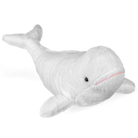 Wild Republic beluga whale plush 15-inch: soft cuddle buddy for kids