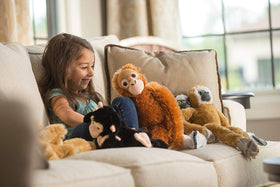 Surface washable chimpanzee plush from Wild Republic for easy cleanup